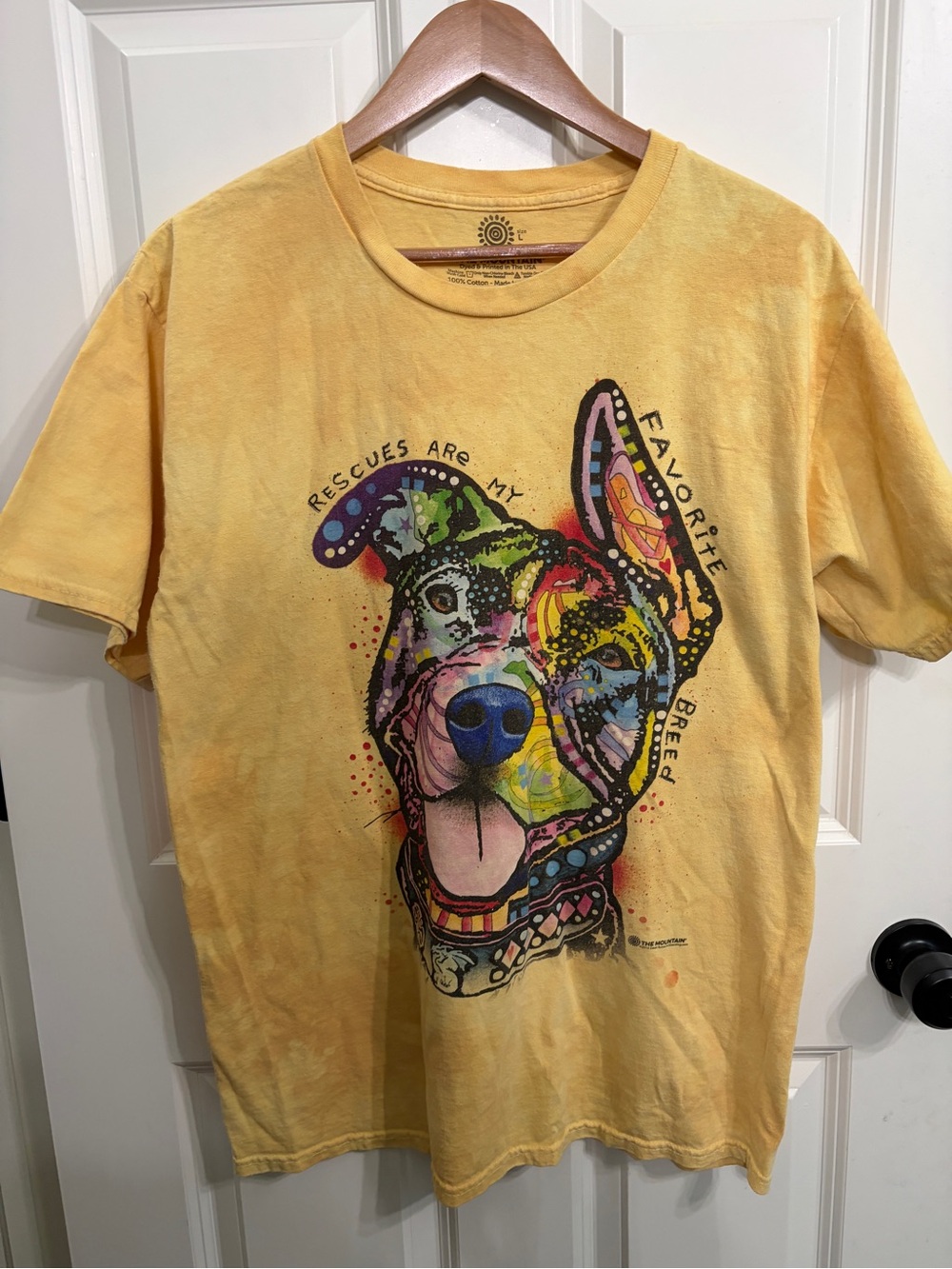 Excellent condition size L “Rescues” tee by The Mountain. Beautiful graphic